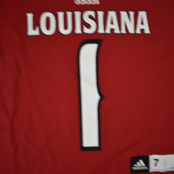adidas Little Boys Louisiana Lafayette Ragin' Cajuns Football Jersey New Size 7 - Picture 5 of 7